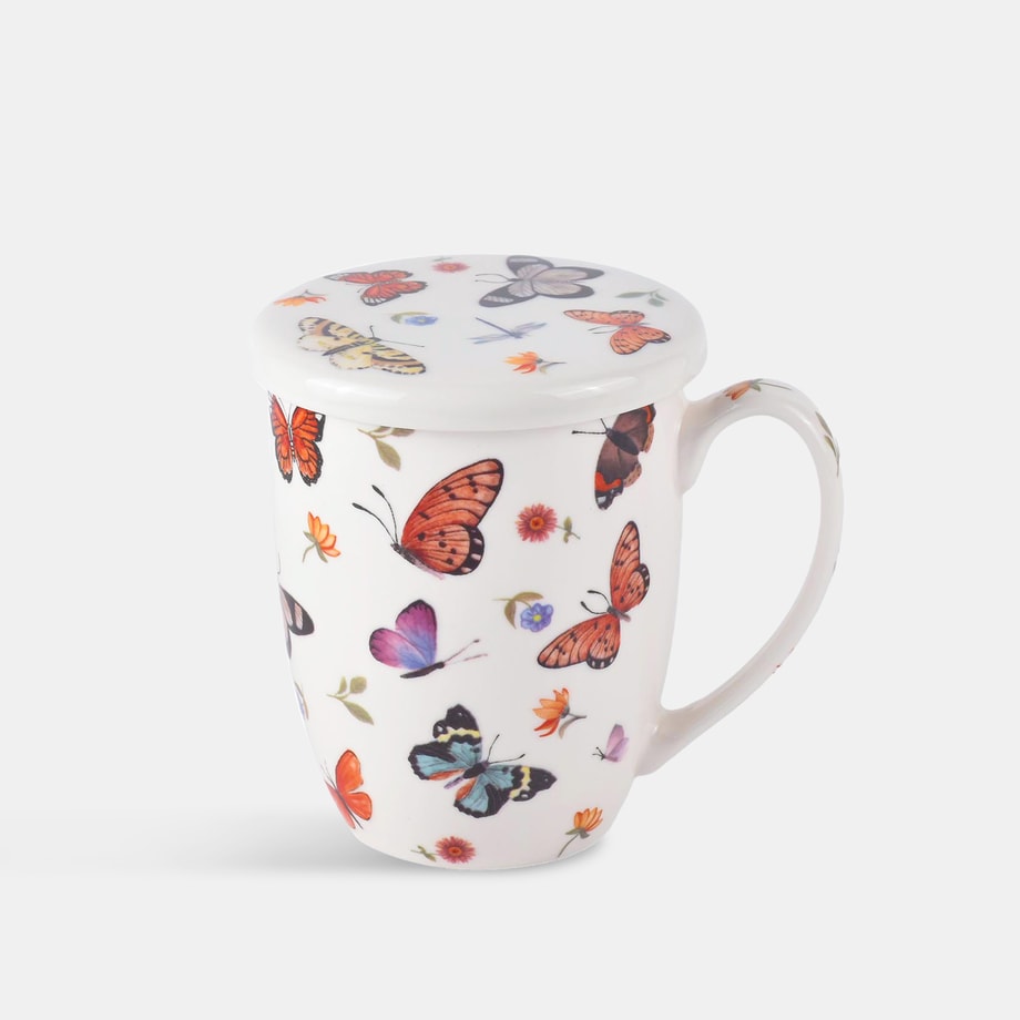 Kubek z zaparzaczem BUTTERFLIES 350 ml