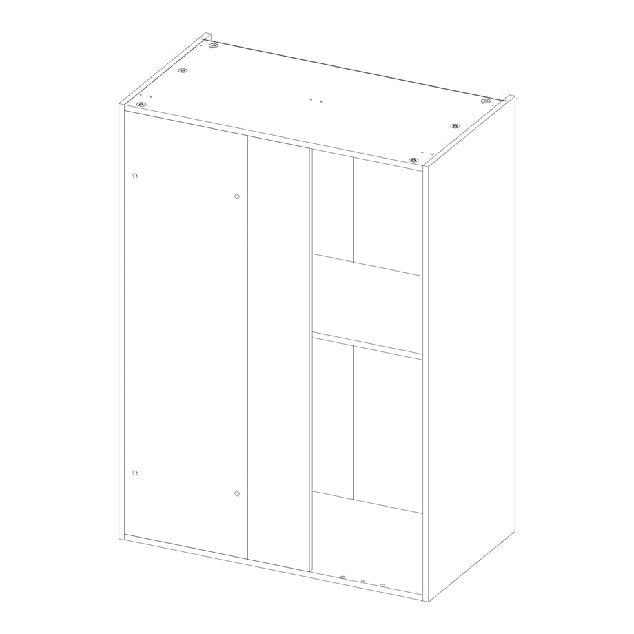 Korpus QUBIK słupek narożny 100x137,8 dębowy