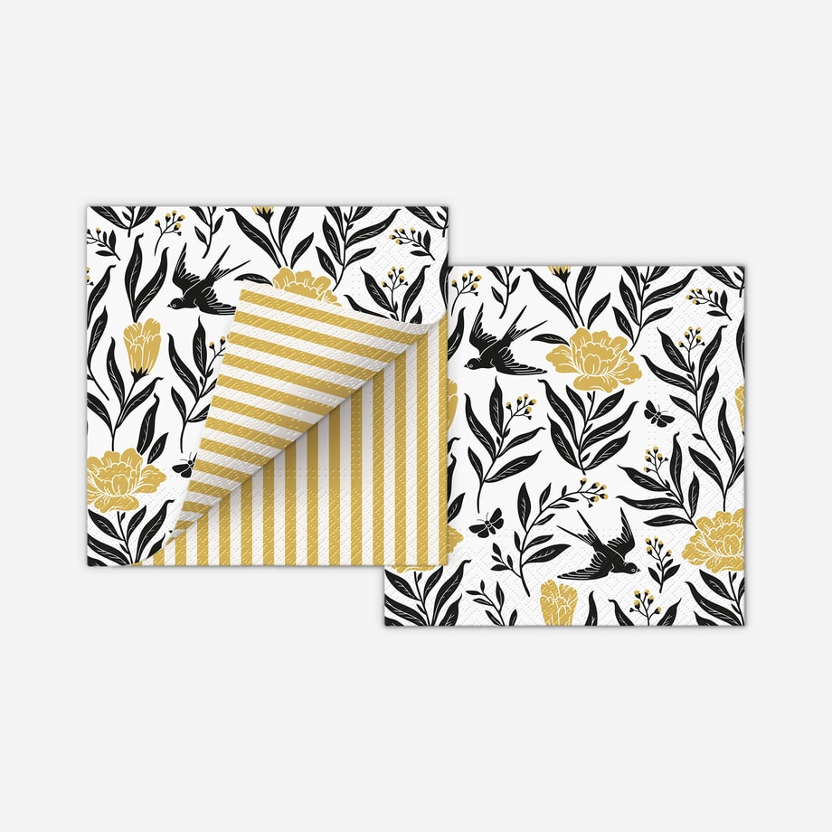 Serwetki dwustronne LUNCH DOUBLE DESIGN boho 20 szt.