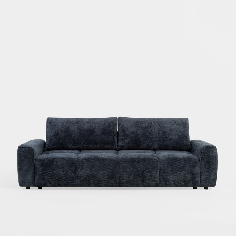 Sofa 3-osobowa rozkładana granatowa BIANCO