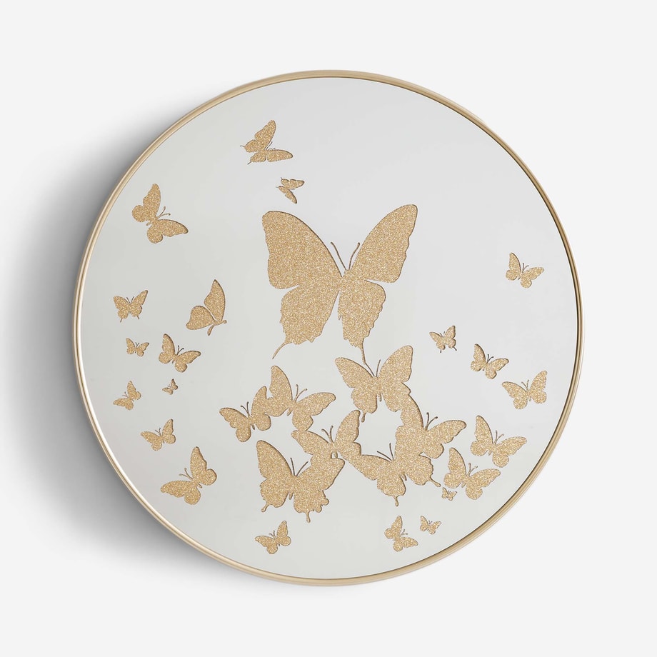 Dekoracja lustrzana, motyle, 50,8cm