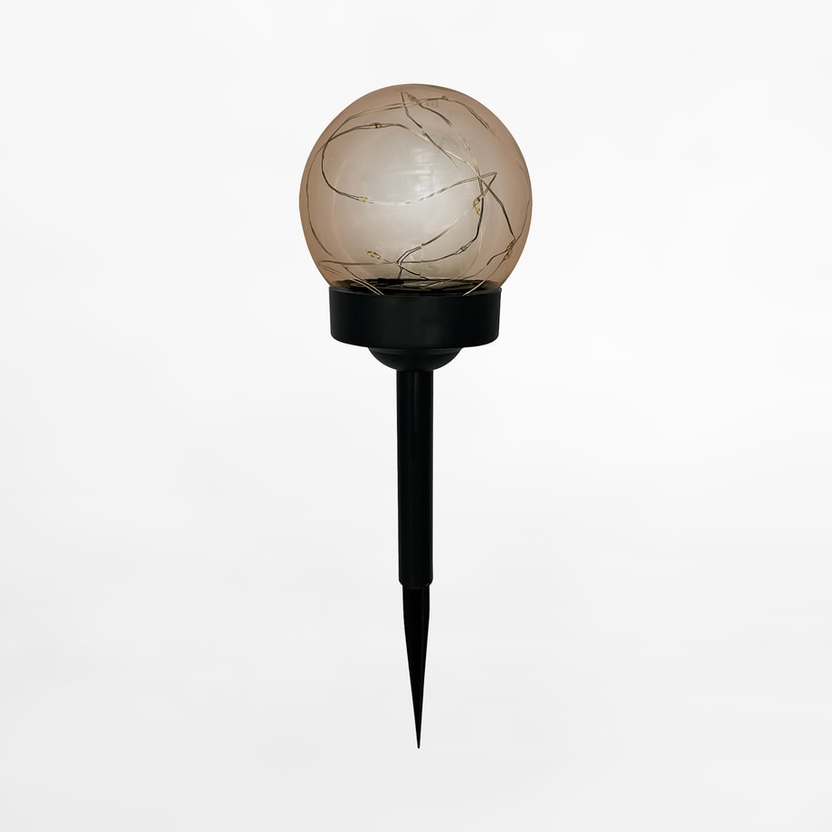 Lampa outdoorowa solarna IP44 ciemnoszara 33 cm