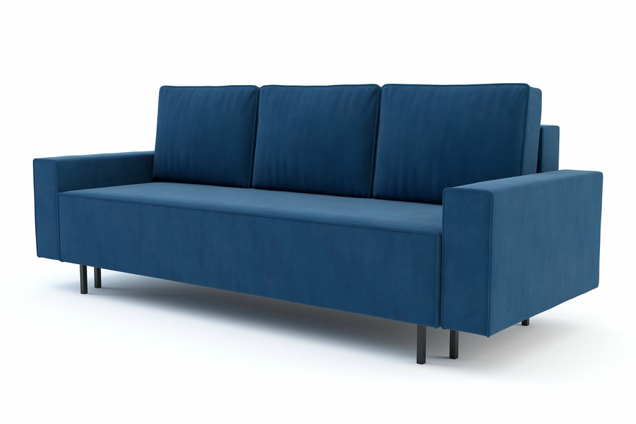 Sofa rozkładana ciemnoniebieska KAMALA
