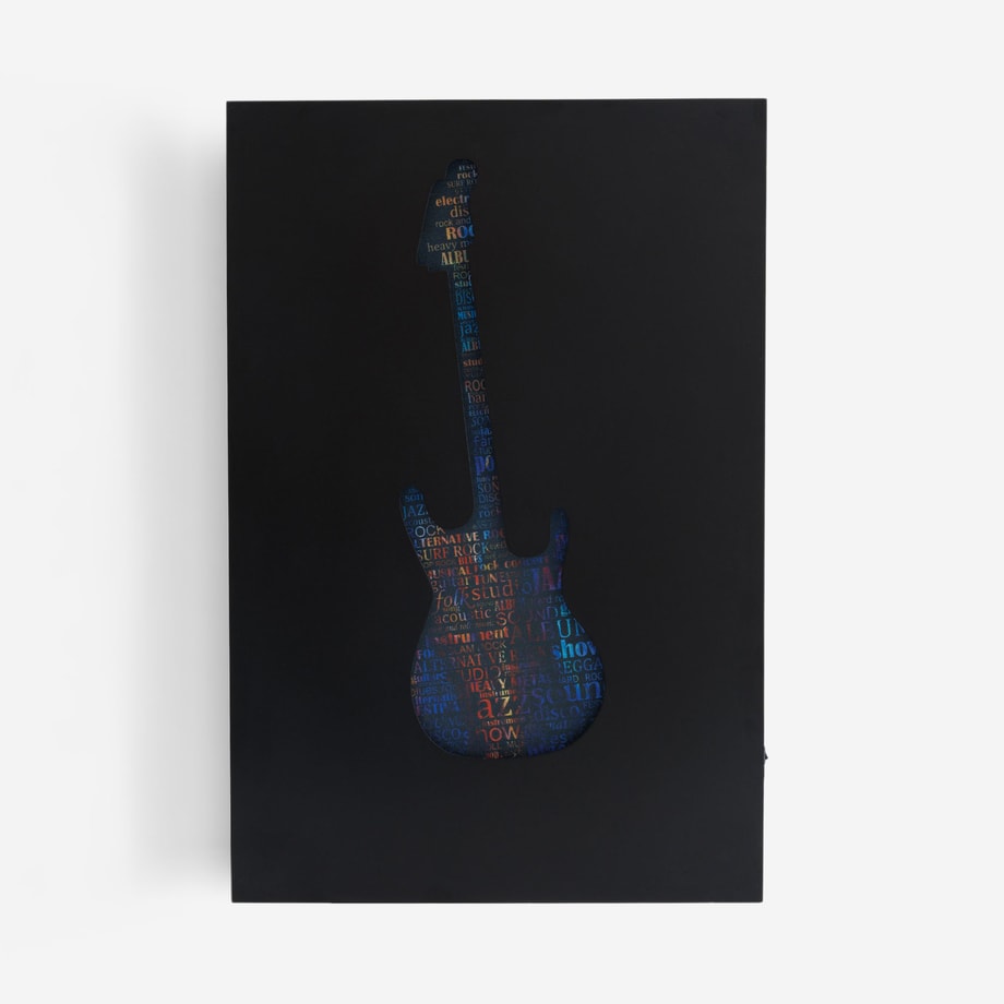 Obraz LED gitara 40x60 cm