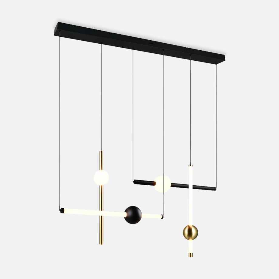 Lampa wisząca LED czarno-złota MELITA