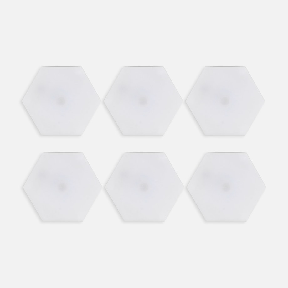 Zestaw 6 lampek gamingowych LED RGB HEXAGON z pilotem