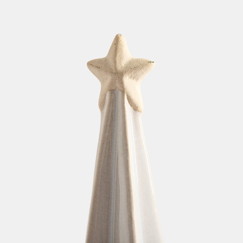 Dekoracja świąteczna choinka biała 30,8 cm