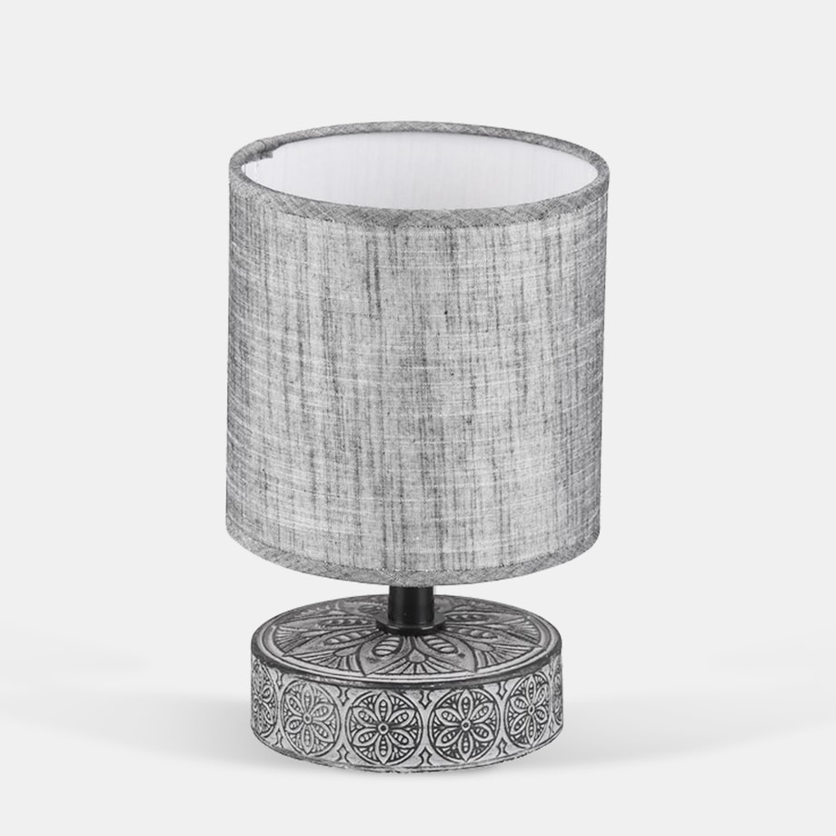 Lampa stołowa z abażurem popielata MARIE R50980111 