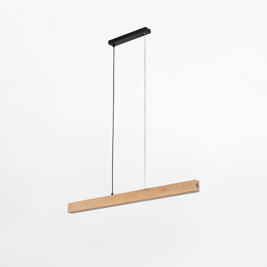 Lampa wisząca LED jasne drewno TEO