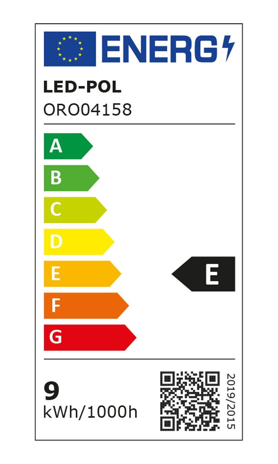 Żarówka LED E27 8,5W barwa zimna ORO-ATOS-E27-A60-8,5W-CW