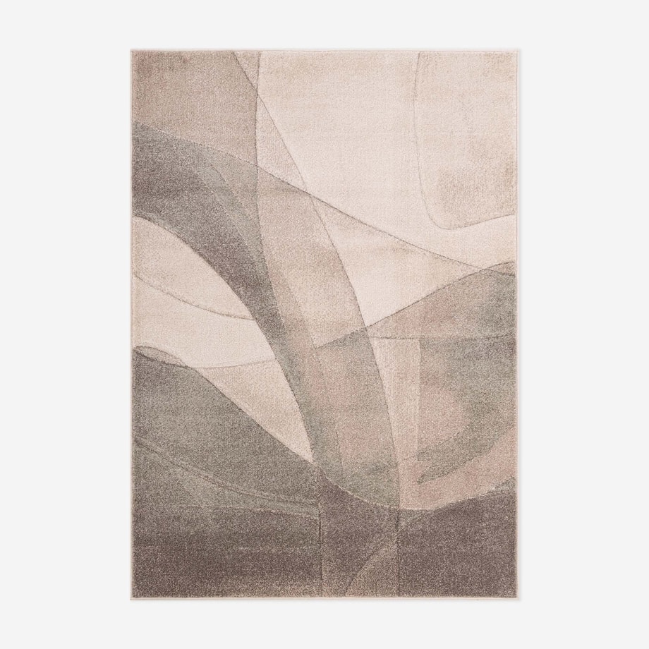 Dywan abstrakcyjny kremowo-szary, 120x170 cm RAPHAEL
