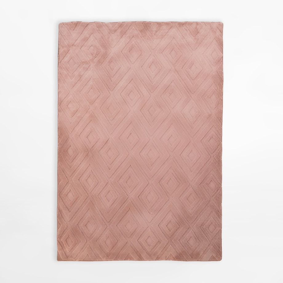 Dywan geometryczny 3D EMMA, różowy, 160x230 cm