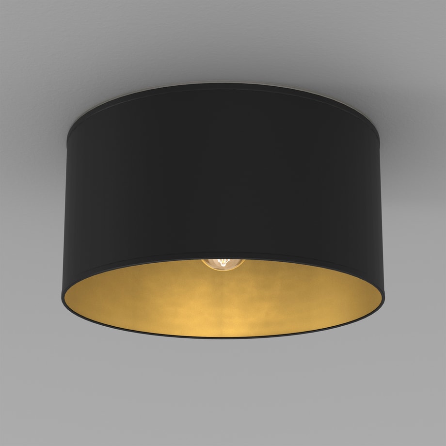 ARDEN lampa sufitowa czarno-złota 40 cm
