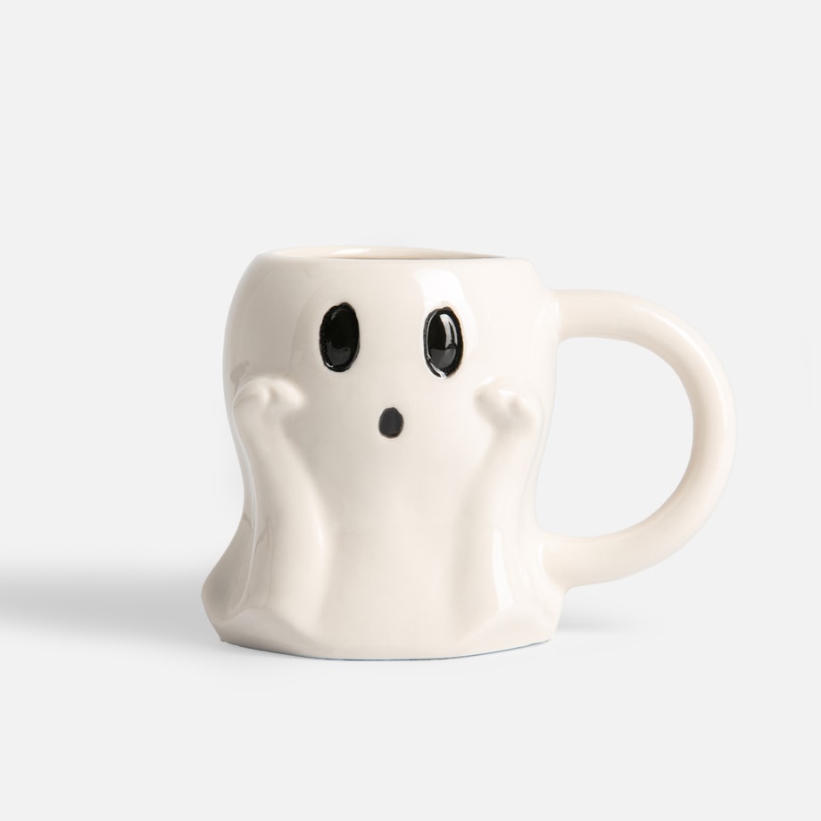 Kubek ceramiczny DUCH, biały, 280 ml