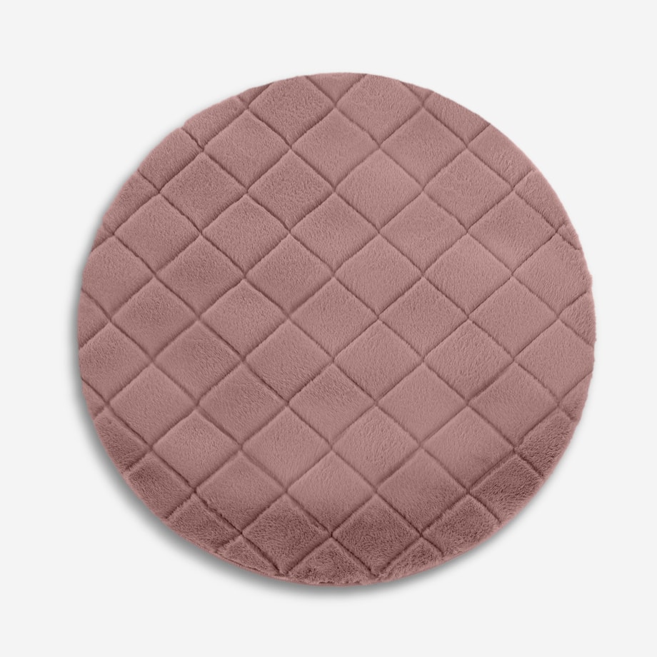 Dywan geometryczny MONA, pudrowy róż, 90 cm