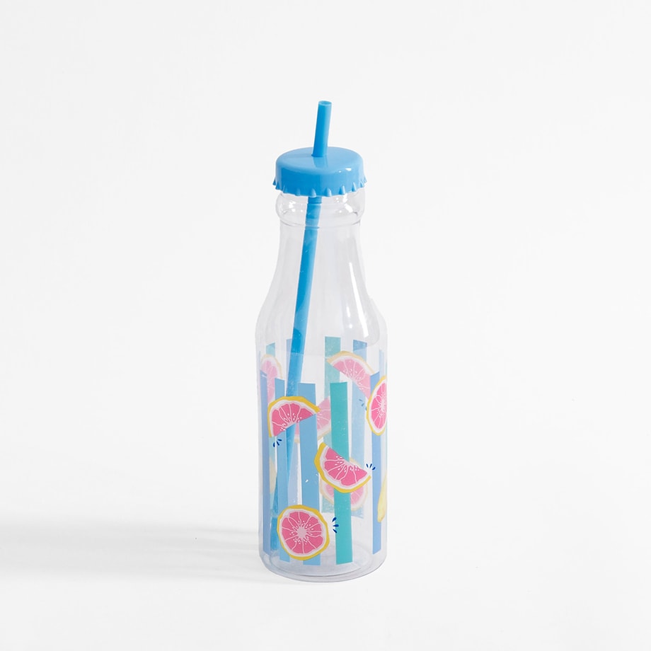 Butelka ze słomką 650 ml MIX