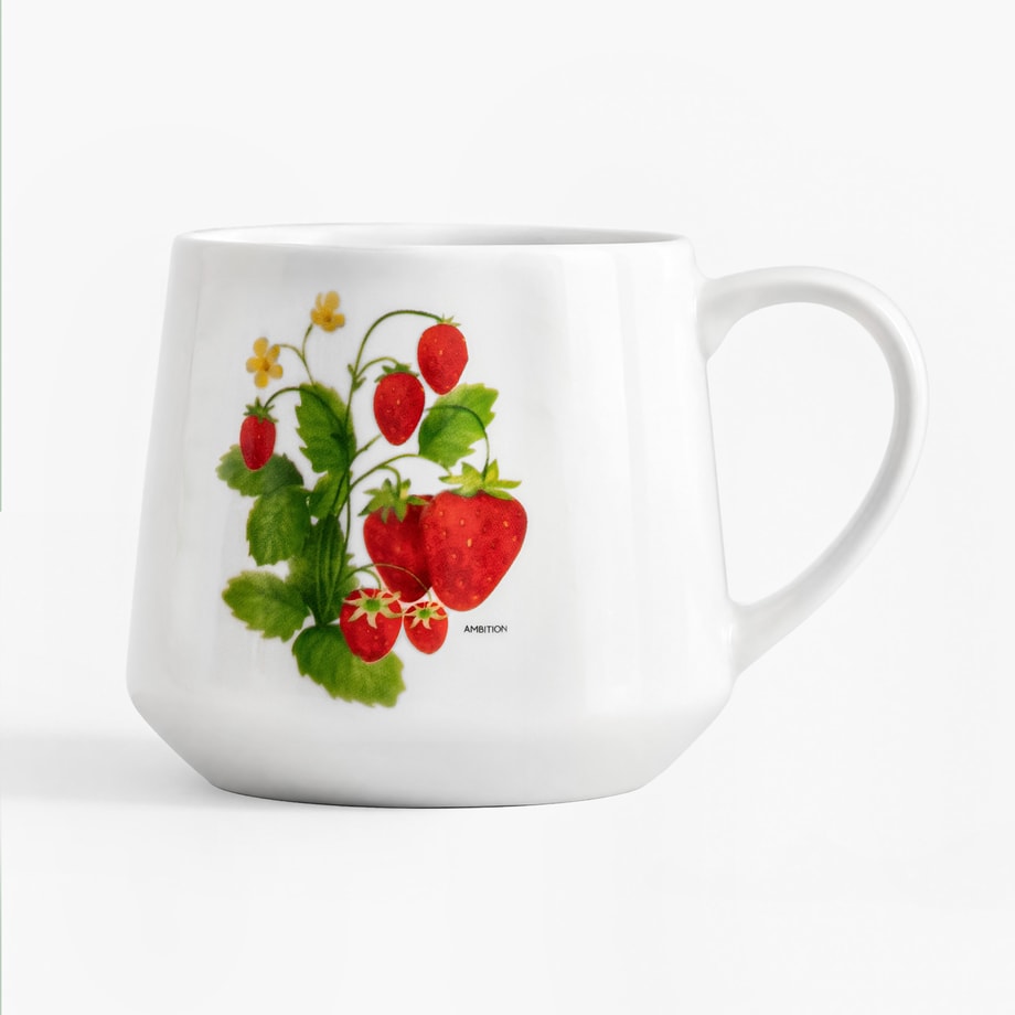 FRUTTI Kubek porcelanowy truskawki 460 ml