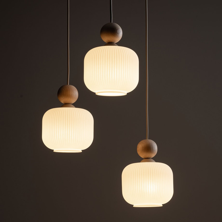 Lampa wisząca sabbia biała BALLO 3