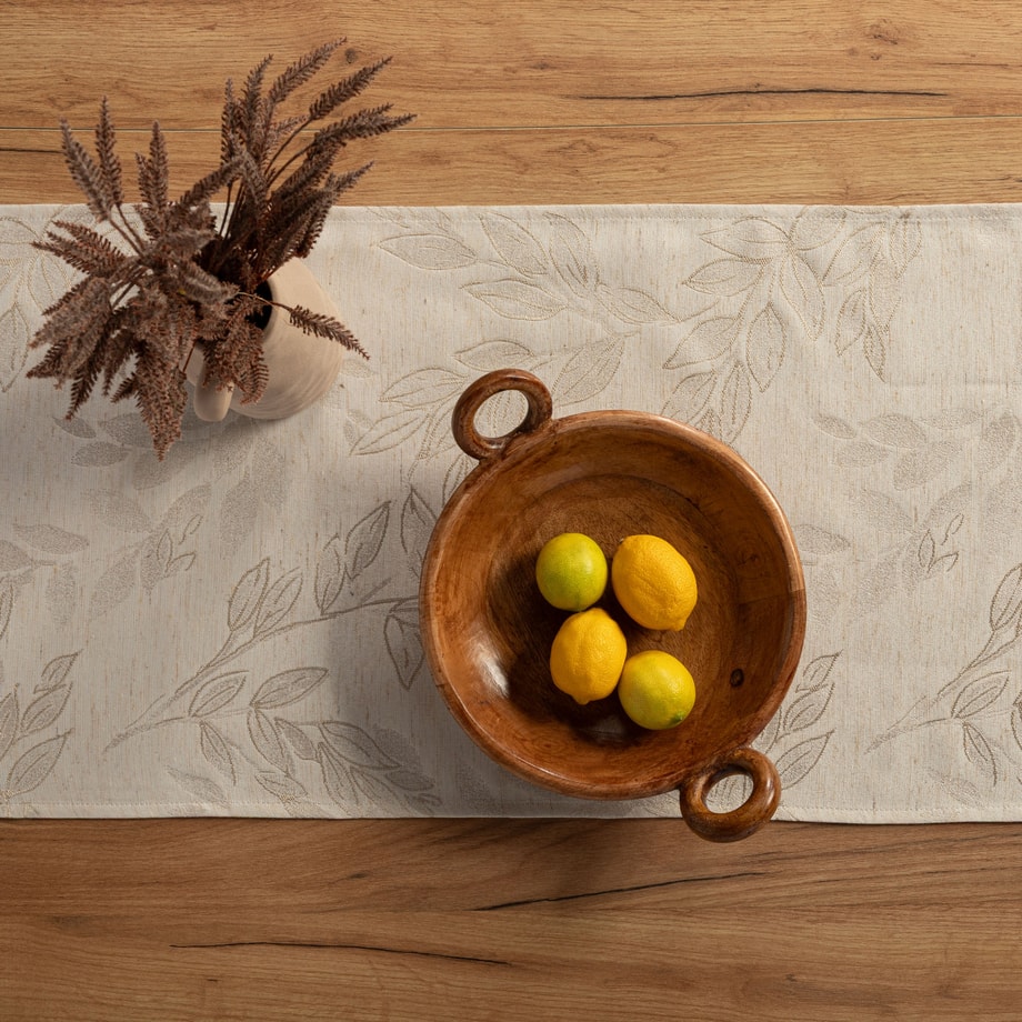 Bieżnik beżowy FERNY 40x120 cm