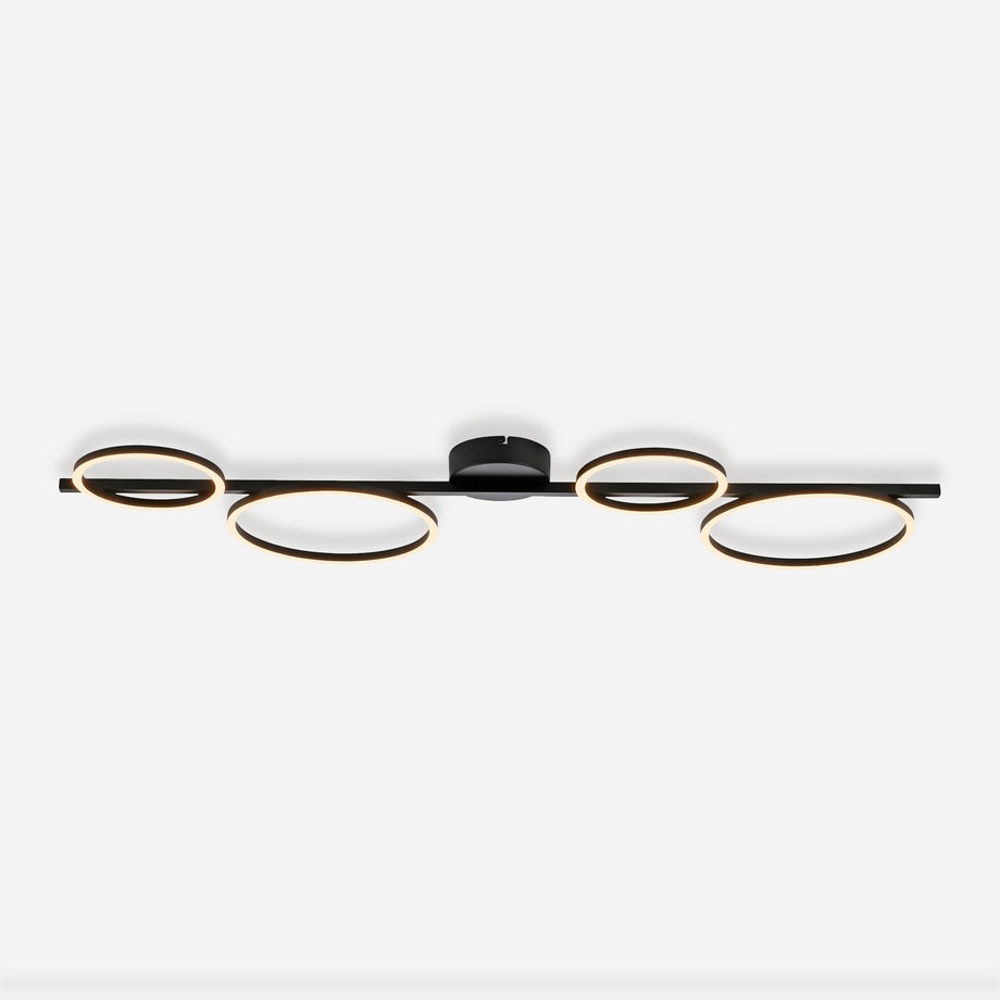 Lampa sufitowa LED czarna MINI RITUS