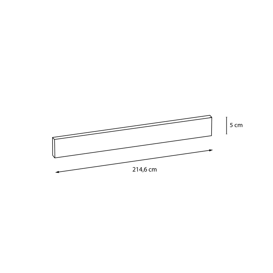 Cokół MADERA 5x214,6 biały mat