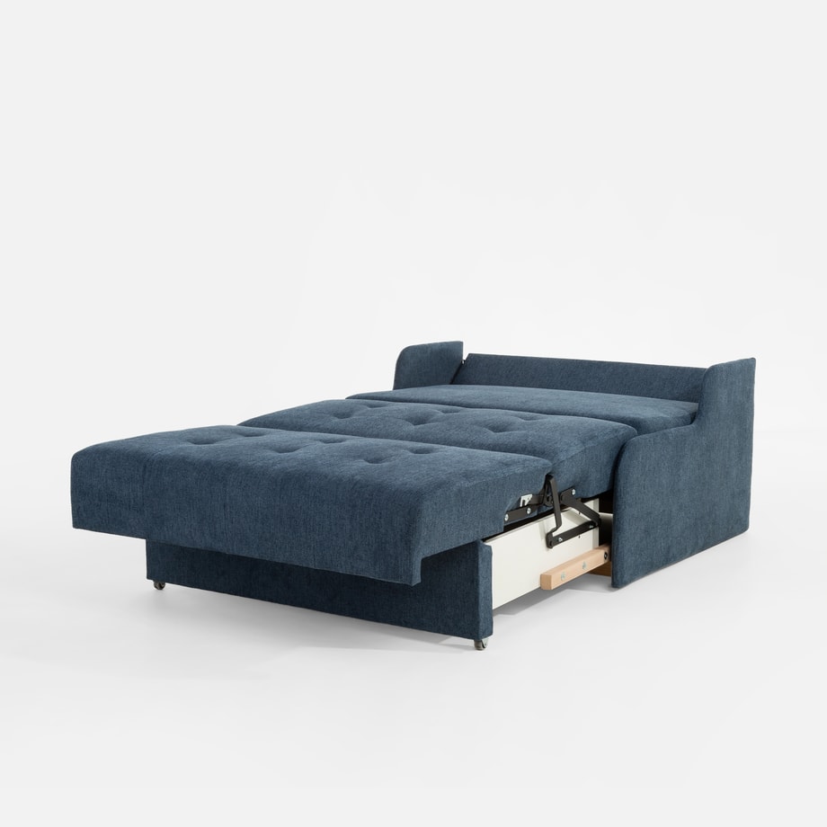 Sofa rozkładana 2-osobowa granatowa MATI II