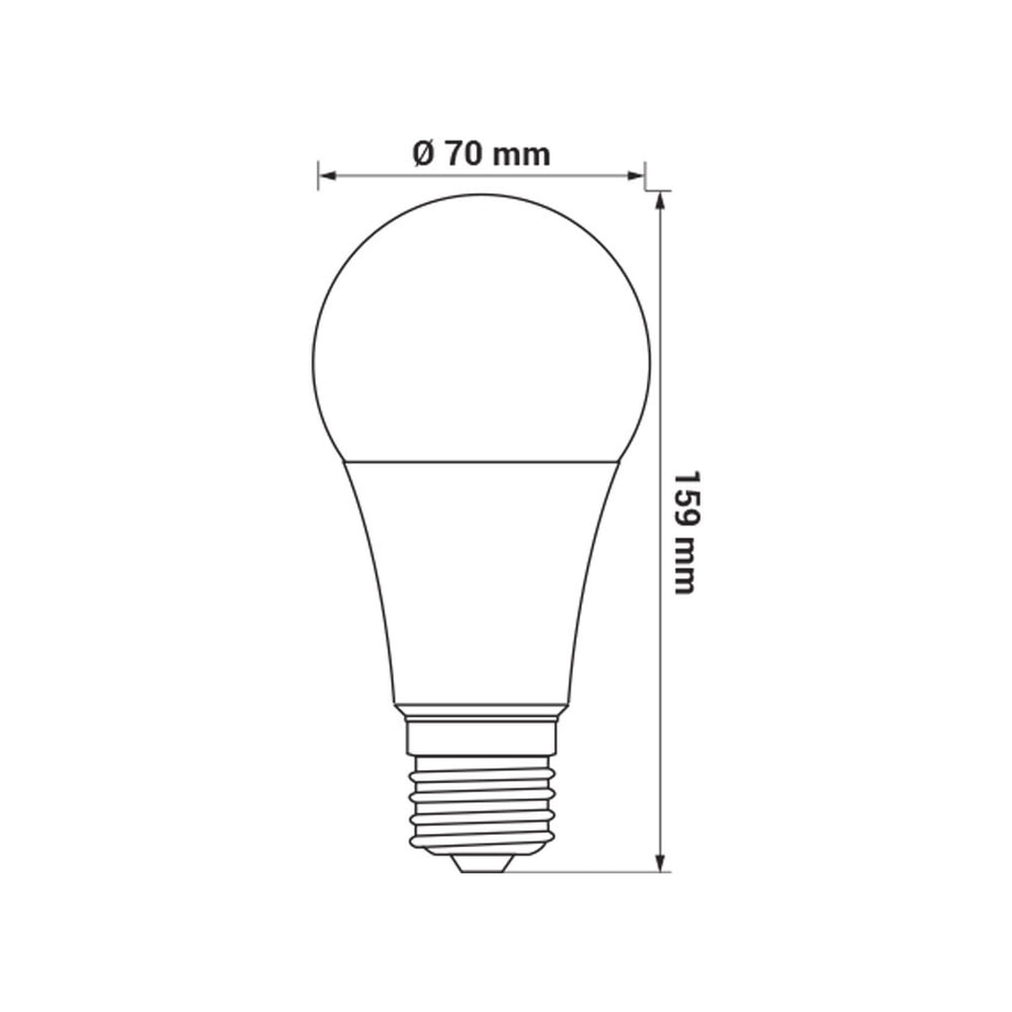 Żarówka LED E27 19W barwa ciepła ORO-ATOS-E27-A70-19W-WW