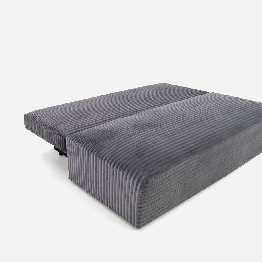 Sofa 3-osobowa rozkładana jasnoszara LEMON