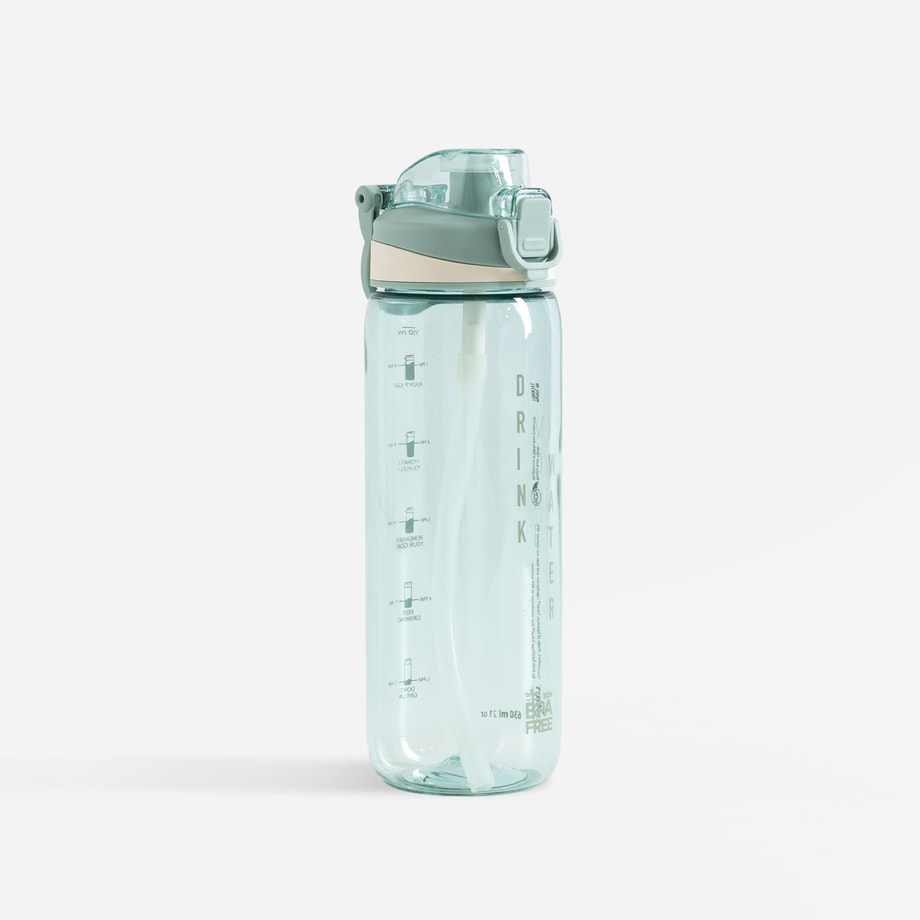 TRITAN butelka sportowa ze słomką zielona 630 ml