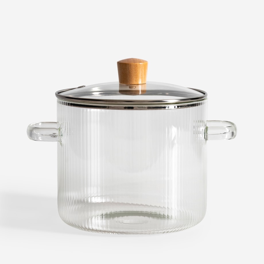 Garnek szklany z pokrywka 2,4 l GLASSPOT 