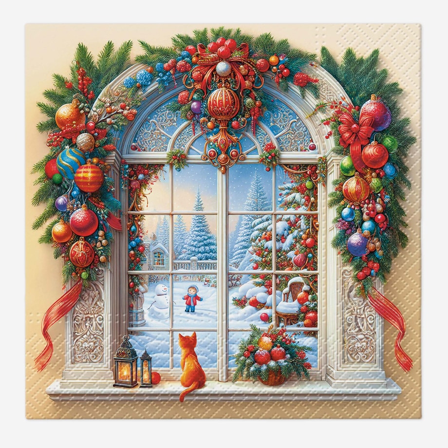 Serwetki świąteczne HOLIDAY ARCH DECOR 33x33 cm 20 szt. LUNCH 