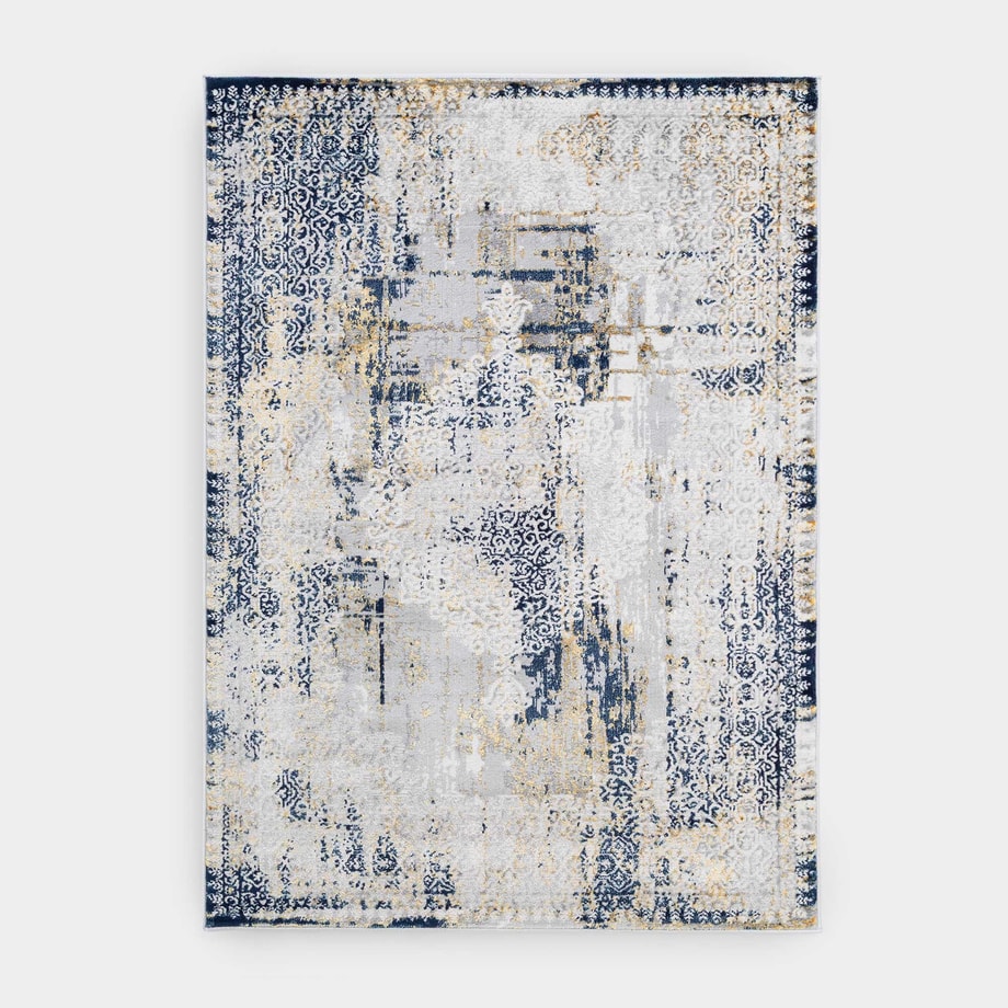 Dywan przecierany LUNAVERA, szary, 160x230 cm