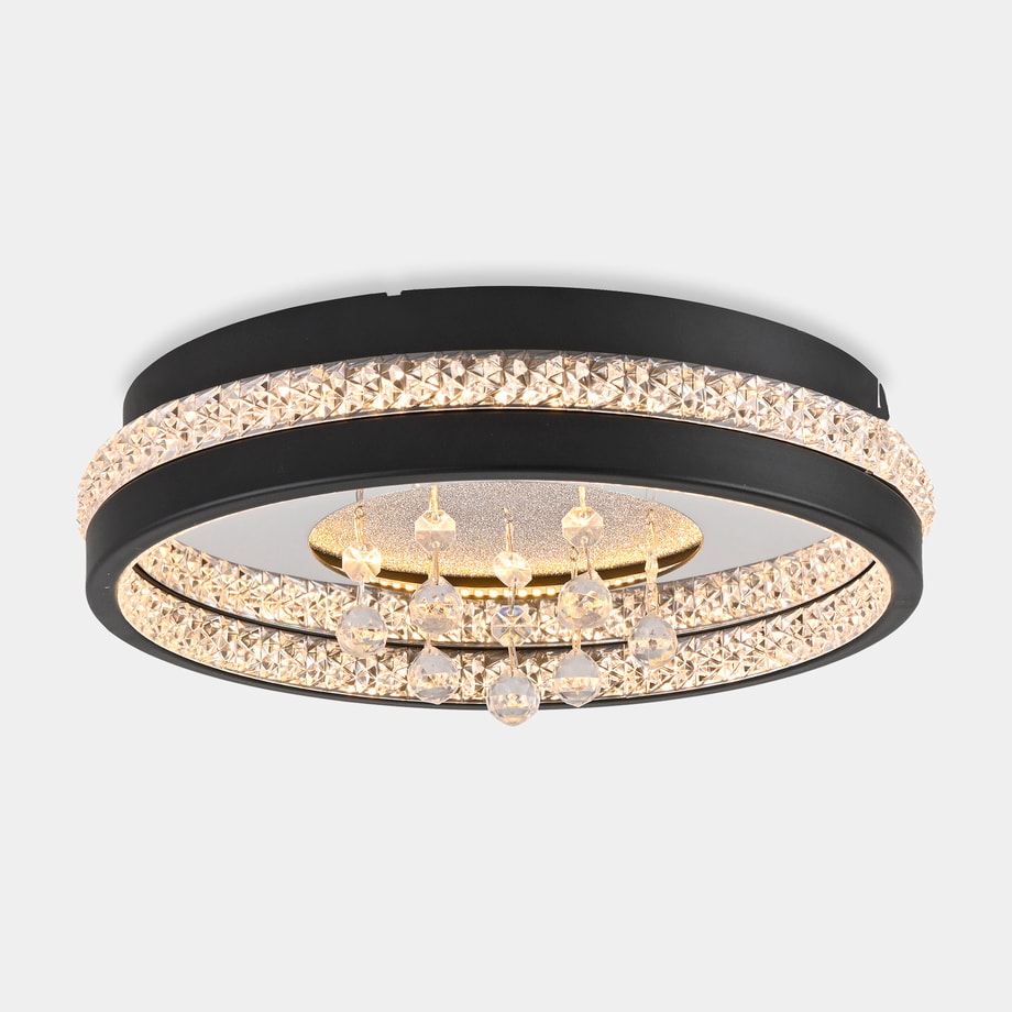 Lampa sufitowa LED czarna HANNI