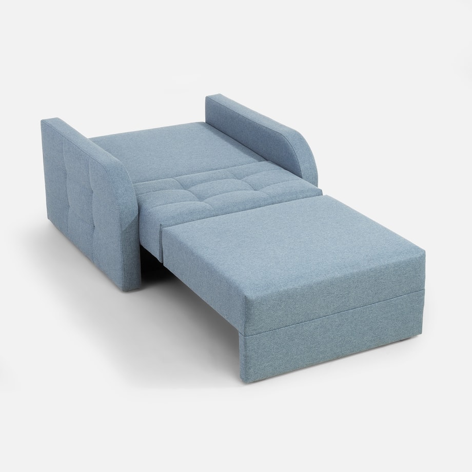Sofa 1-osobowa rozkładana jasnoniebieska ARIZONA