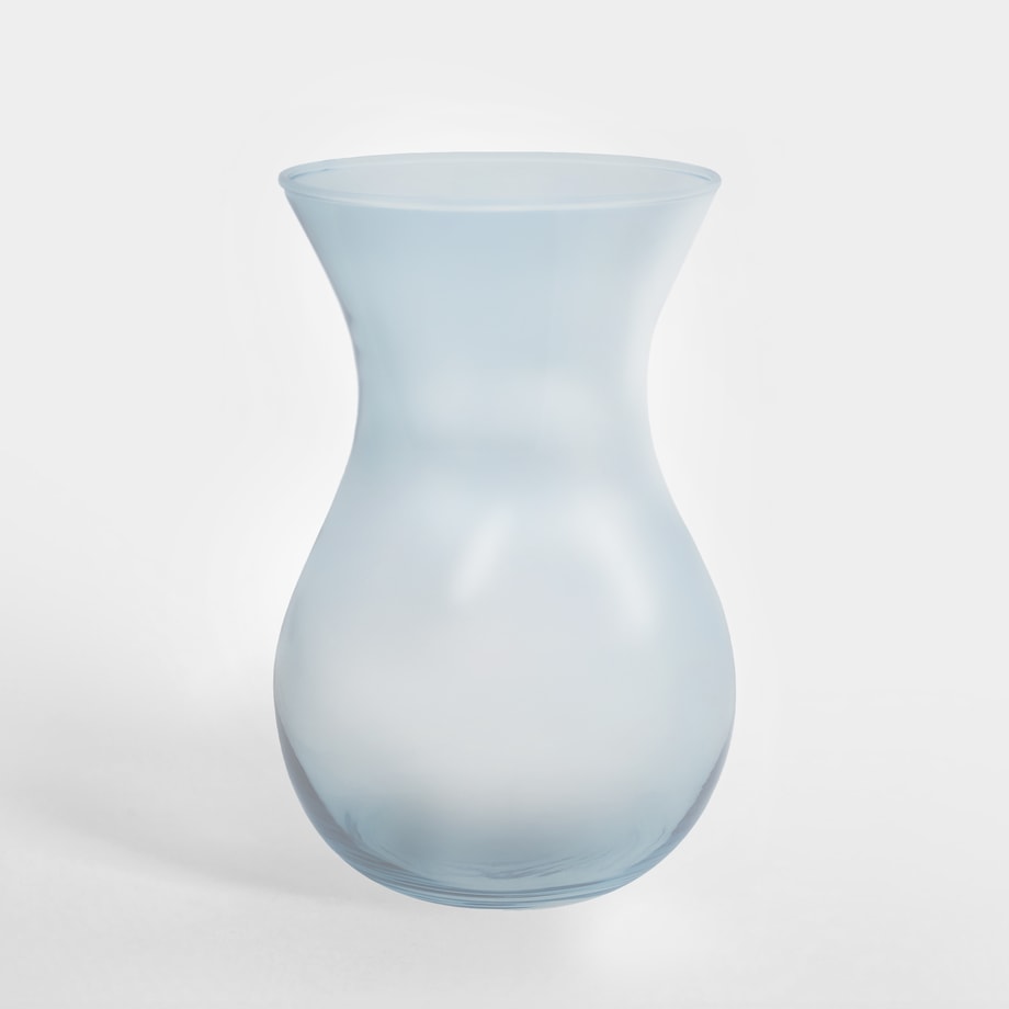 Wazon transparentny niebieski ASTA 18 cm