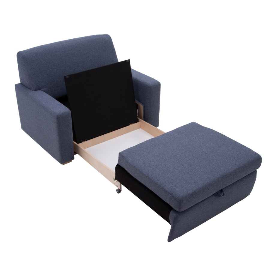 Sofa 1,5 osobowa rozkładana szara MONTY