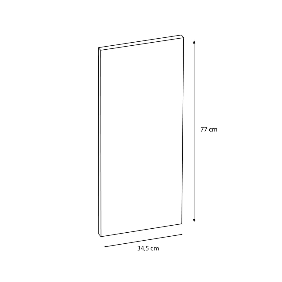 Formatka wisząca granatowa mat 34,5x77 cm MADERA