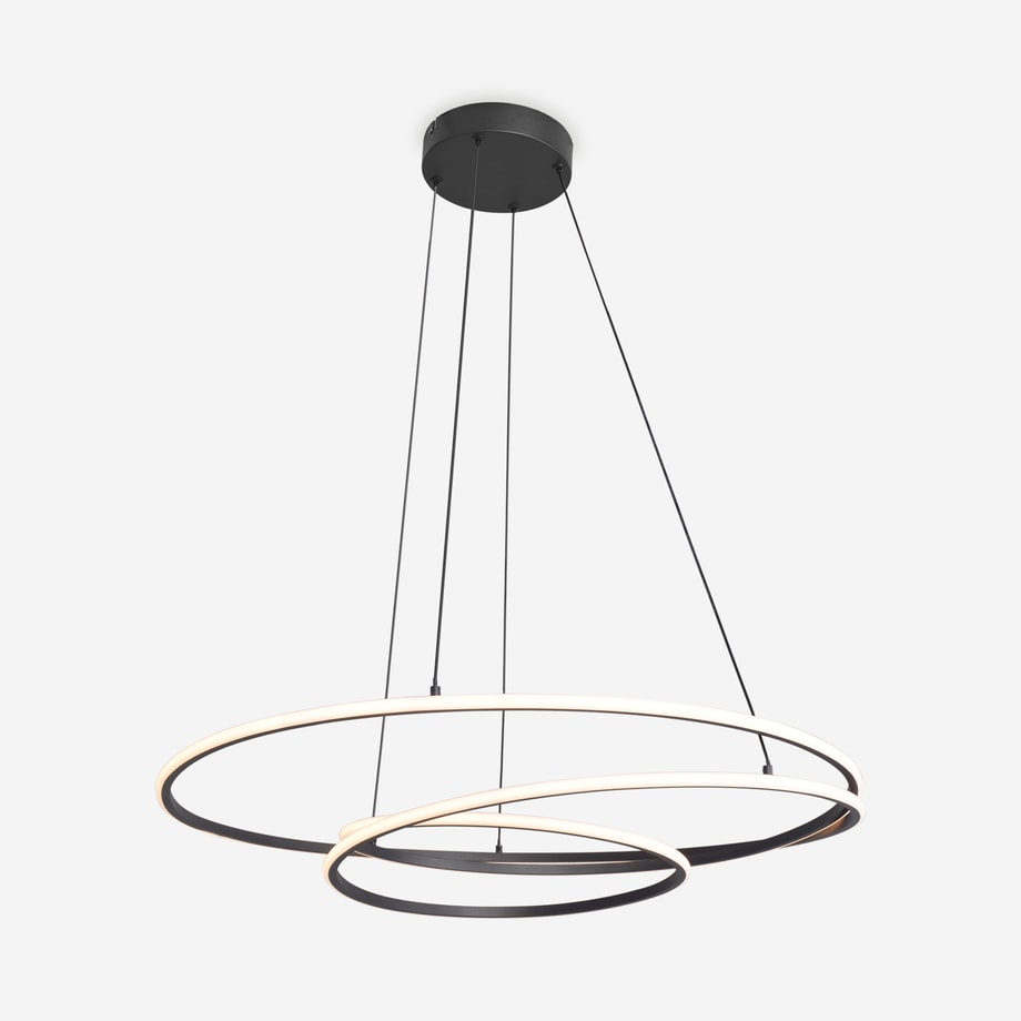 Lampa wisząca LED czarna ZEPHYRA