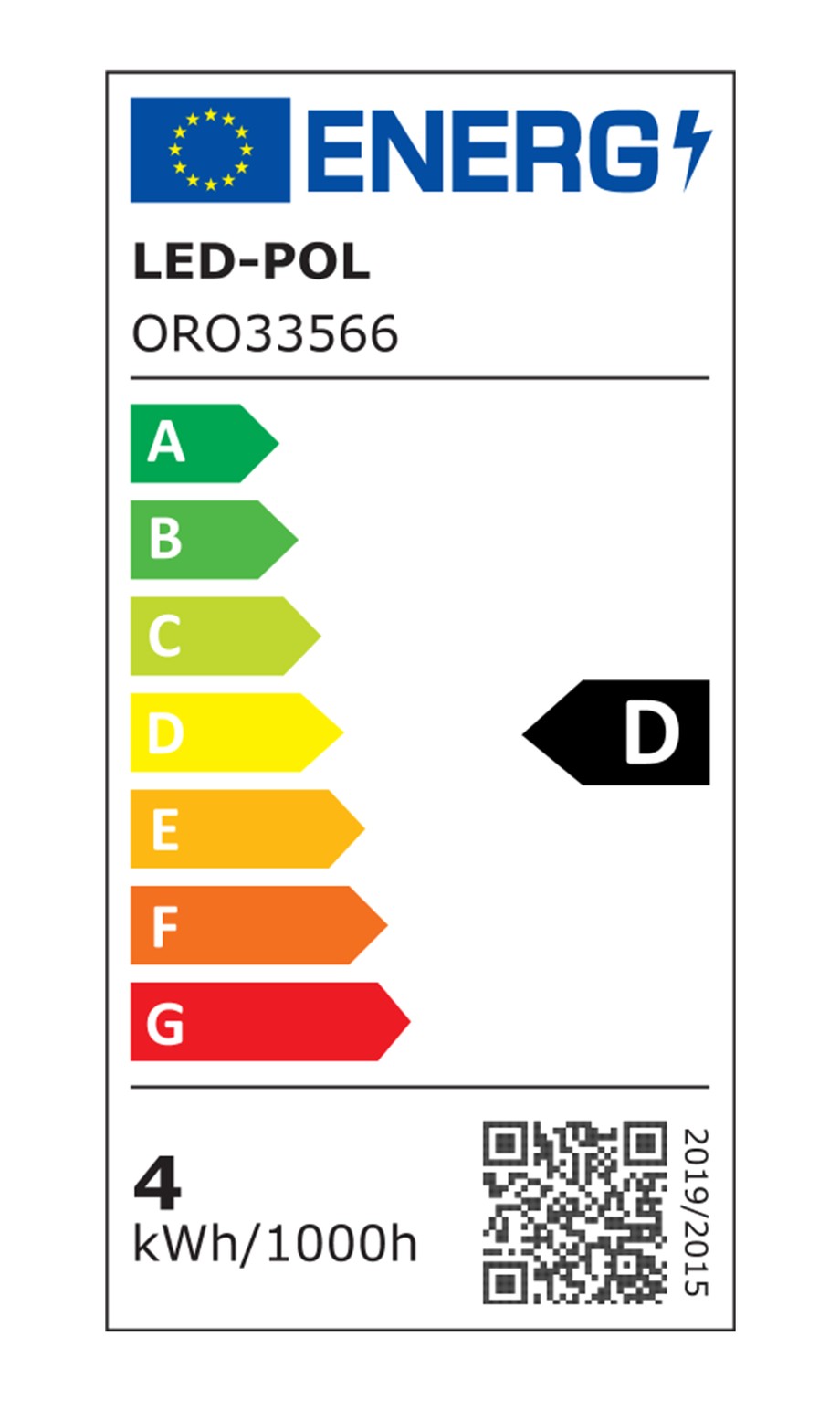 Żarówka LED G9 3,5W ORO OLO barwa zimna