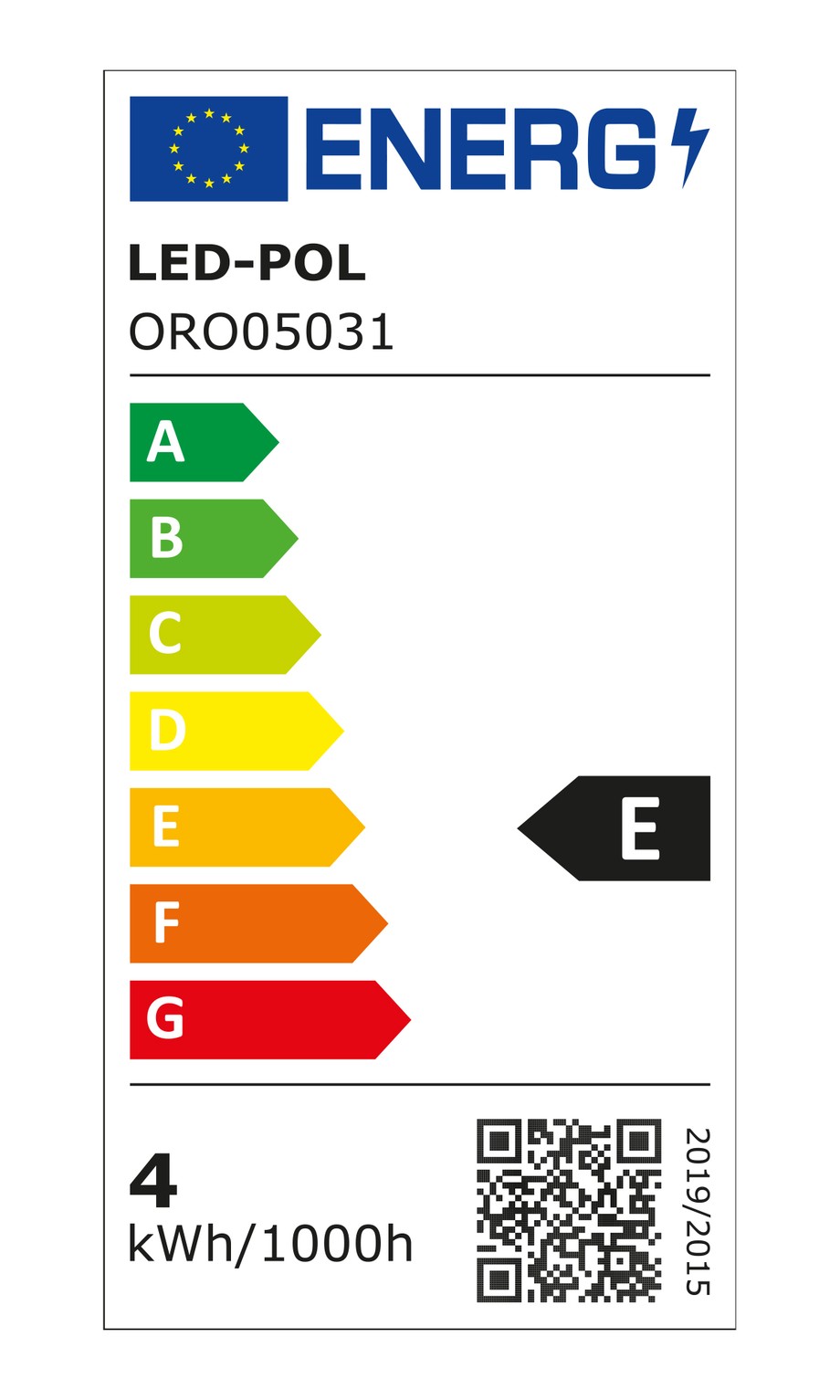 Żarówka LED G9 4W barwa neutralna ORO-G9-SEDI-4W-DW-II