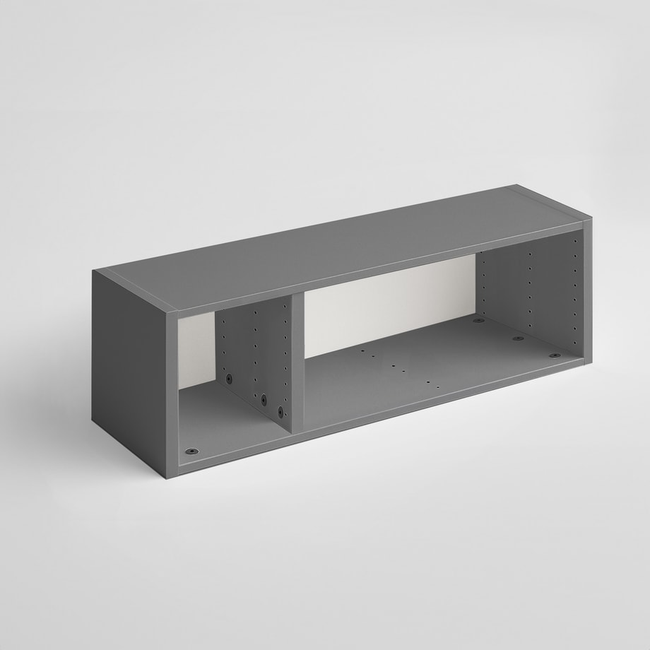 Korpus nadstawny szafy ADBOX II 150x32x35 cm szary