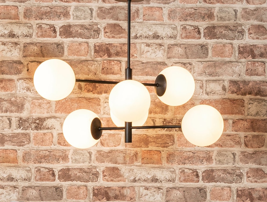 Lampa wisząca kule 6-punktowa czarna AURORA