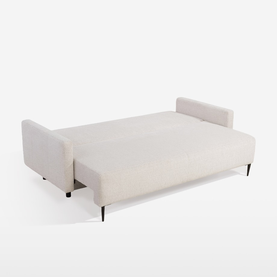 BELIS sofa 3-osobowa rozkładana ecru