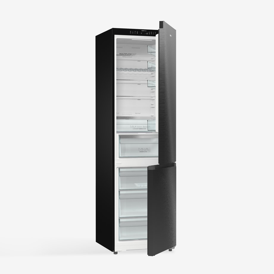 Lodówka wolnostojąca czarna GORENJE NRB620E6BX4WFE