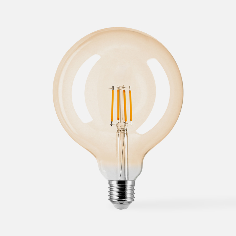 Żarówka LED barwa ciepła ORO-AMBER-E27-G125-4W-WW