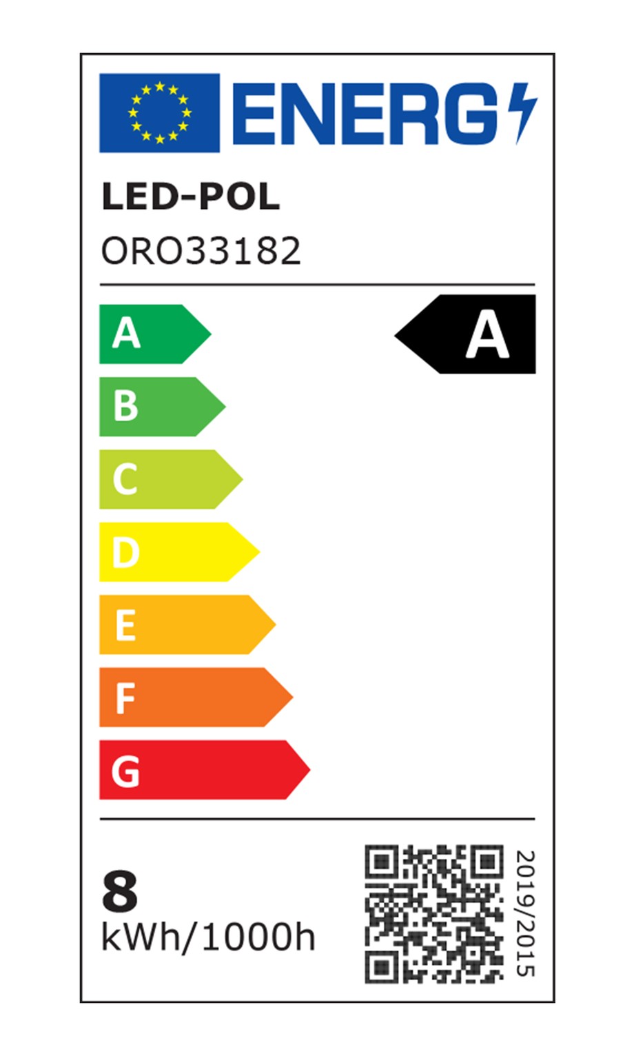 Żarówka LED barwa ciepła ORO-ULTRA-FLT-E27-A60-7,2W-WW