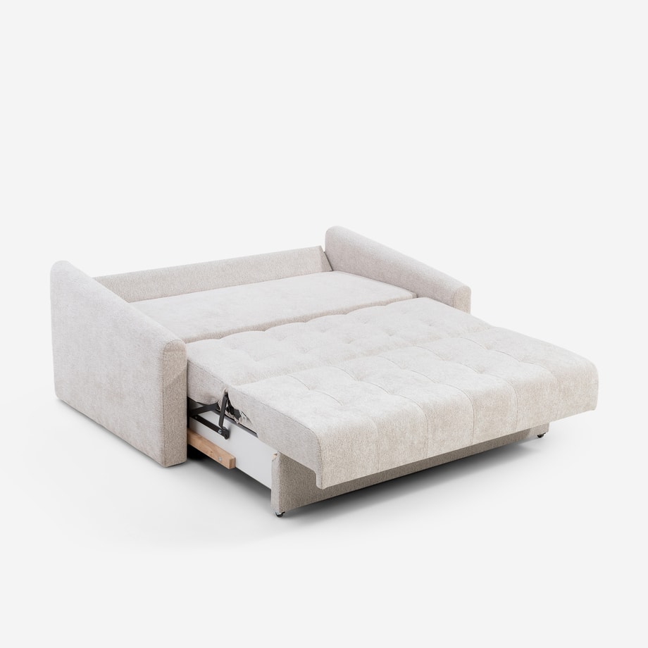 CORA 3 sofa 3-osobowa rozkładana beżowa