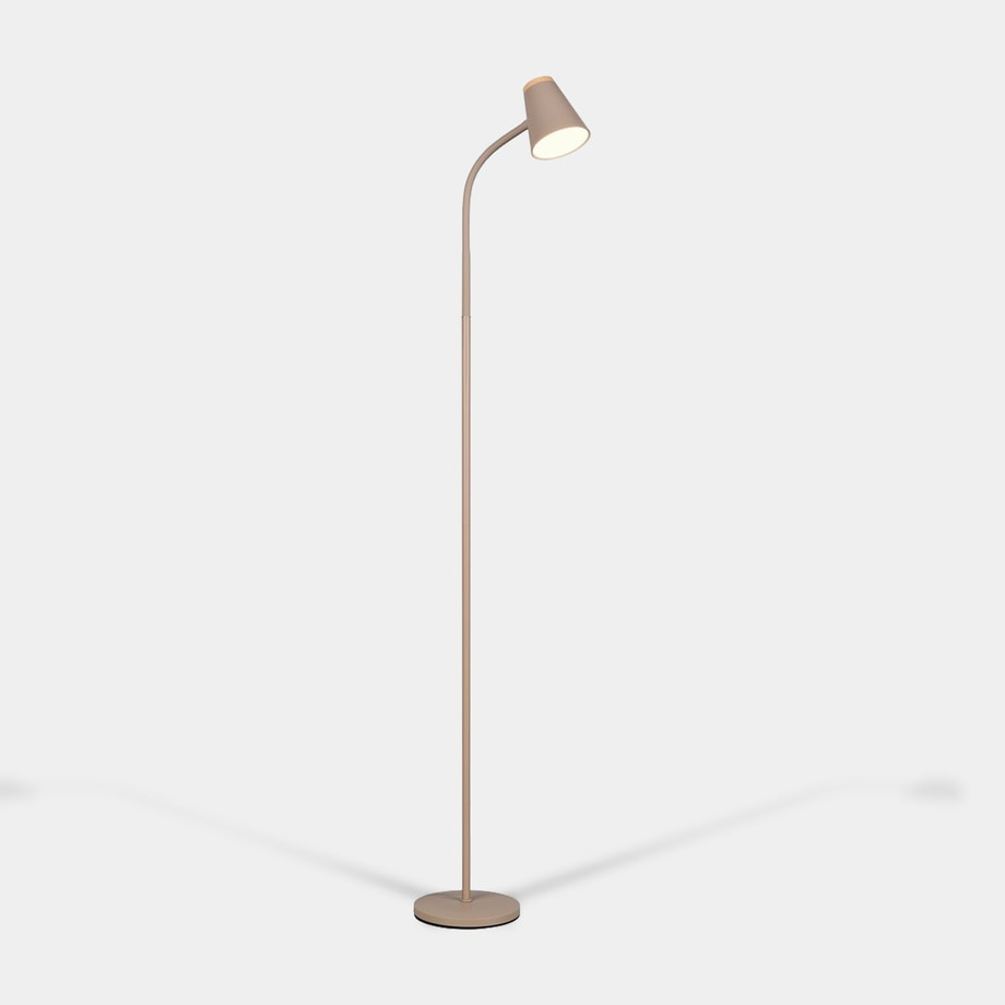 Lampa podłogowa LED beżowa wys. 145 cm PONGO R45831143 