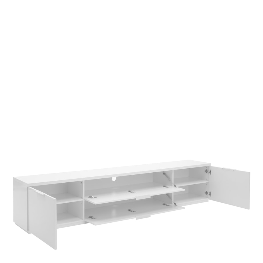 Szafka RTV biała MUNDI 240 cm
