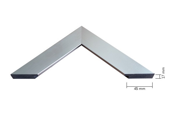 Lustro 50x70 cm w srebrnej ramie SLIM